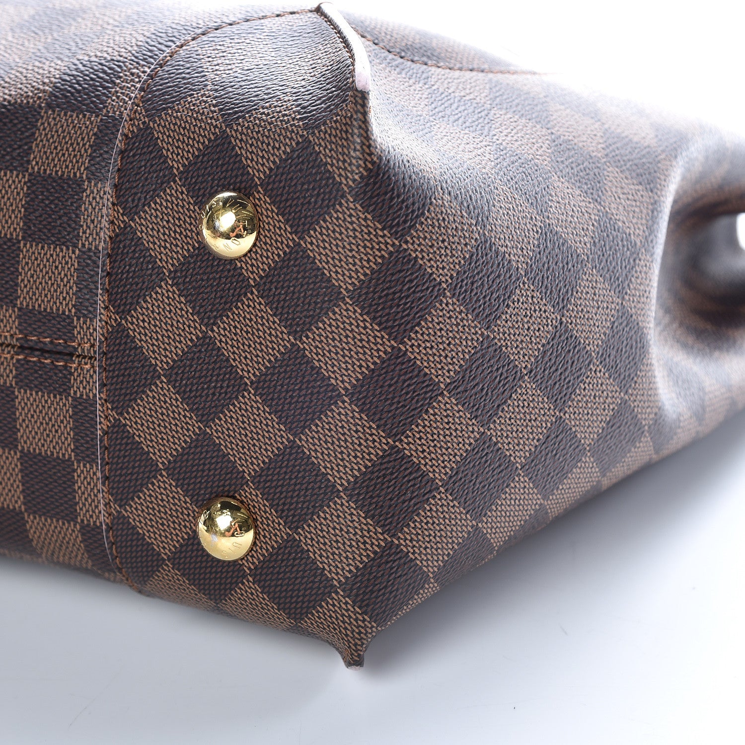 Louis Vuitton Damier Ebene Caissa Hobo Rose Ballerine 6 of 18