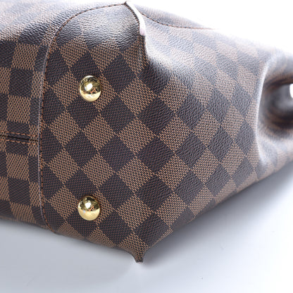 Louis Vuitton Damier Ebene Caissa Hobo Rose Ballerine 6 of 18