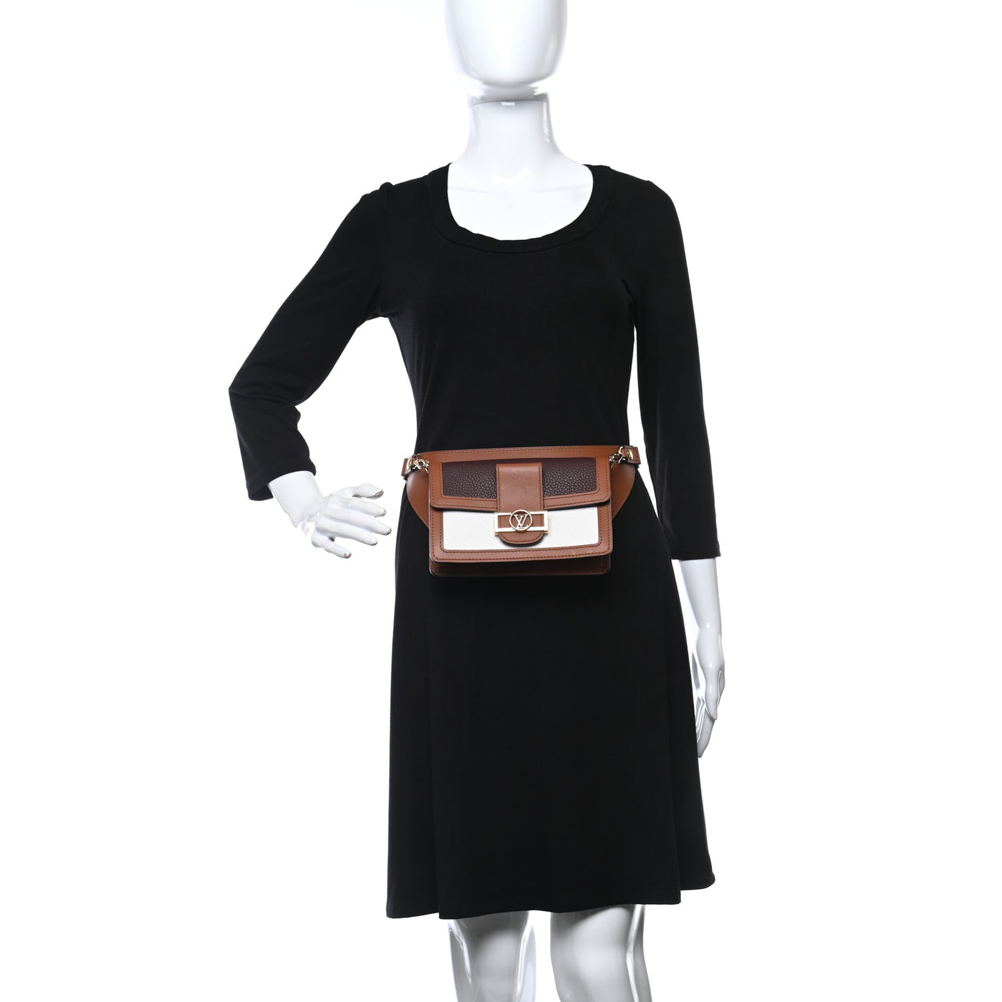 Taurillon Dauphine Bumbag Blackberry Snow