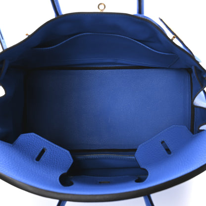 Hermes Togo BIRKIN 35 Bleu Hydra 5 of 10