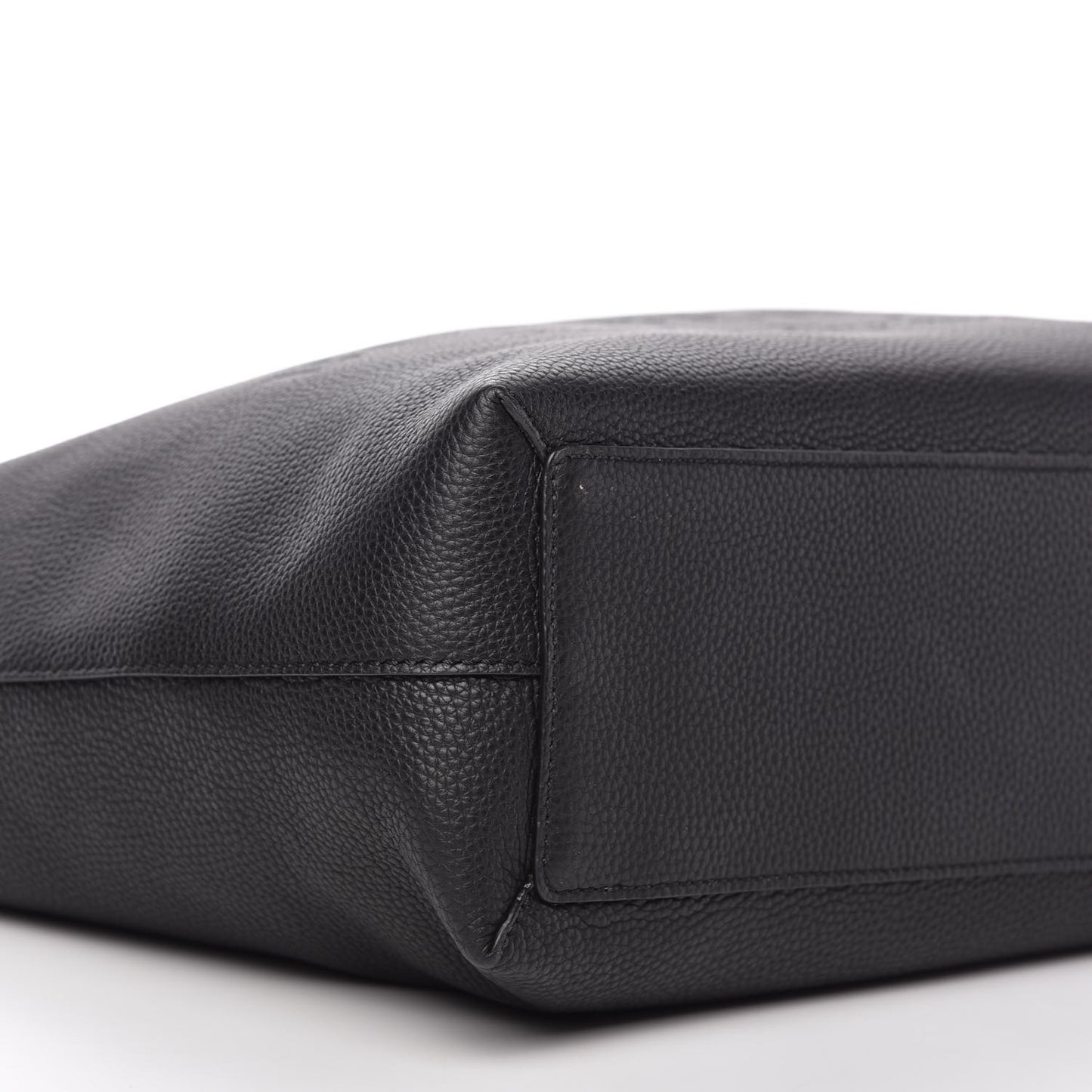 Grainy Calfskin Remington Tote Black