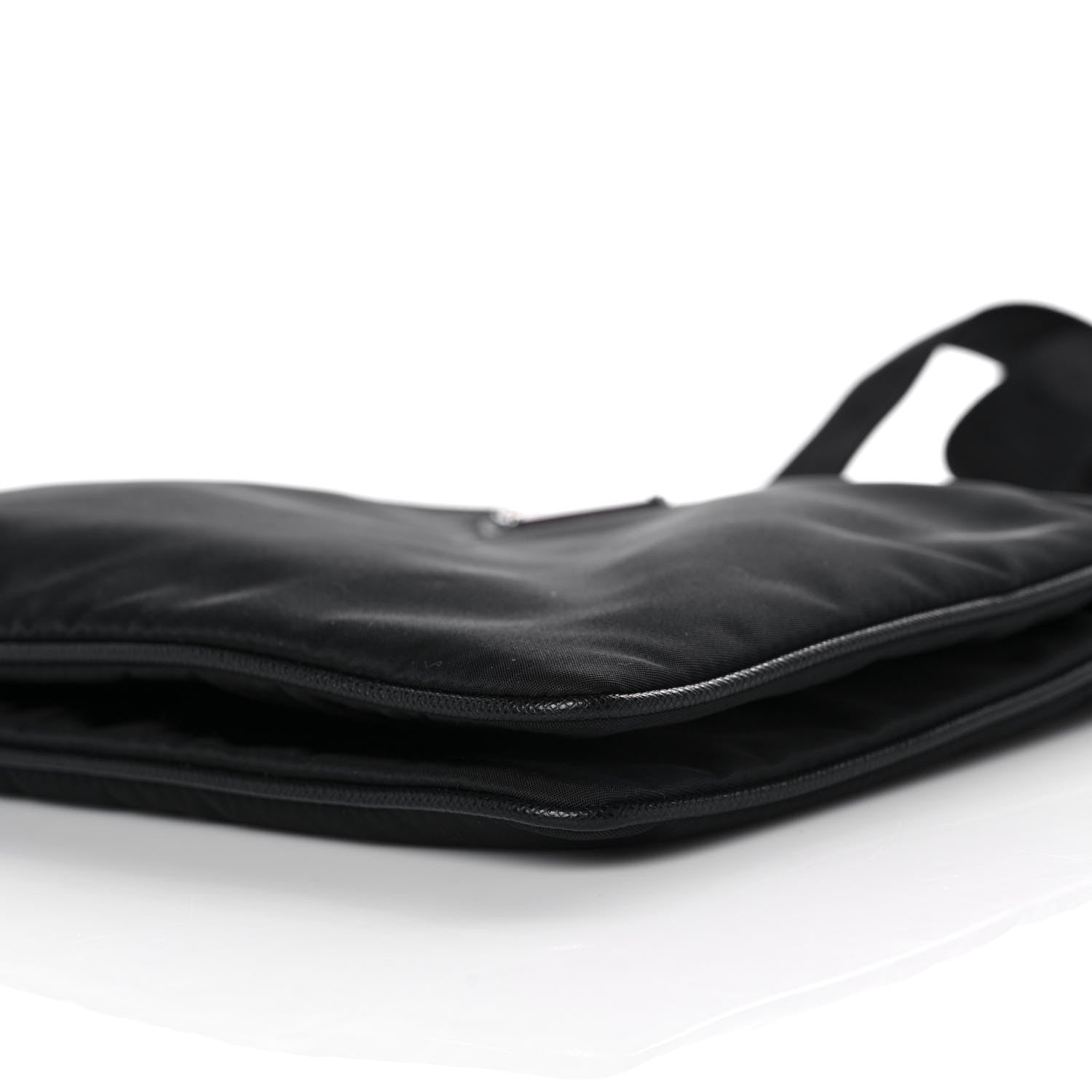 Prada Re-Nylon Saffiano Re-Edition 2000 Double Zip Crossbody Bag Black 14 of 14