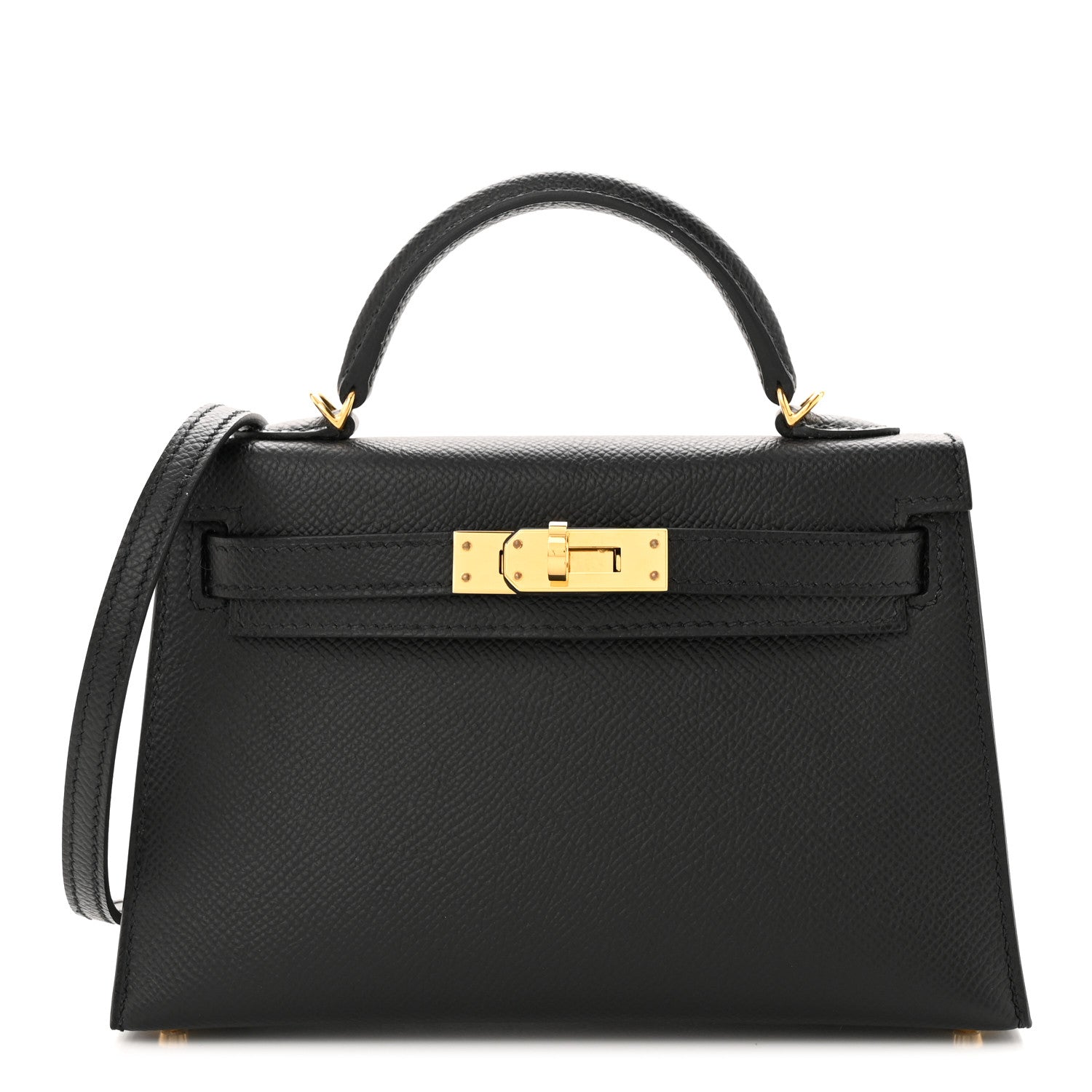 Hermes Epsom Mini Kelly Sellier 20 Black 1 of 11