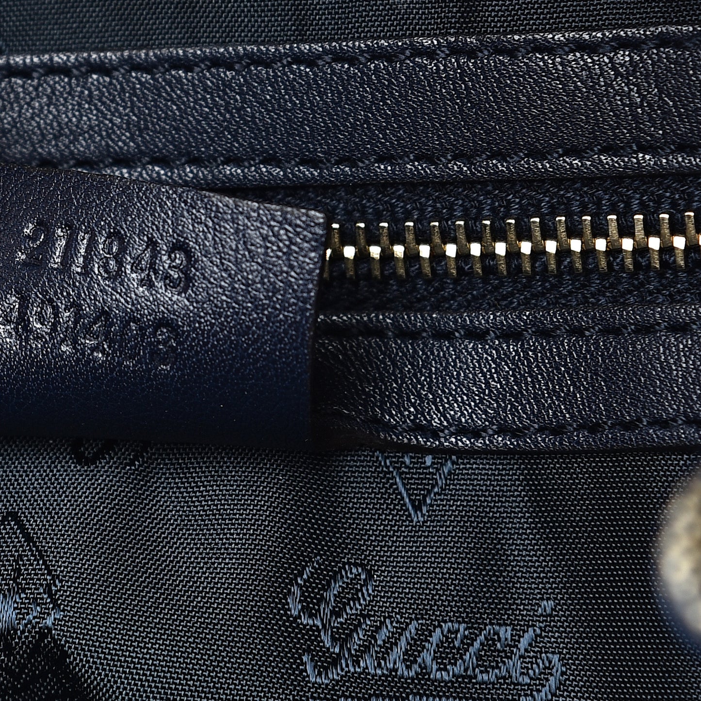Crystal Monogram Hysteria Tote Navy Blue