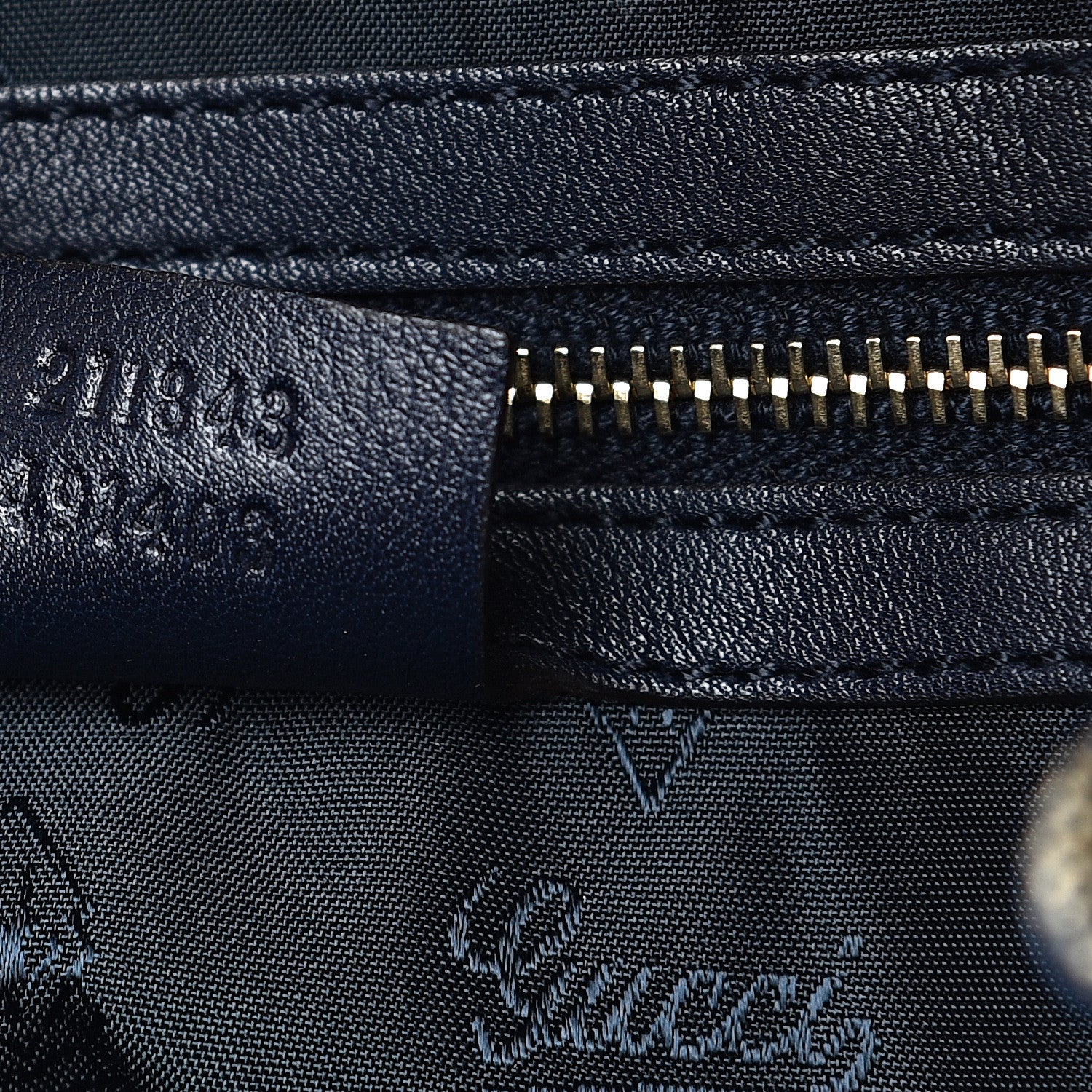 Gucci Crystal Monogram Hysteria Tote Navy Blue 6 of 10