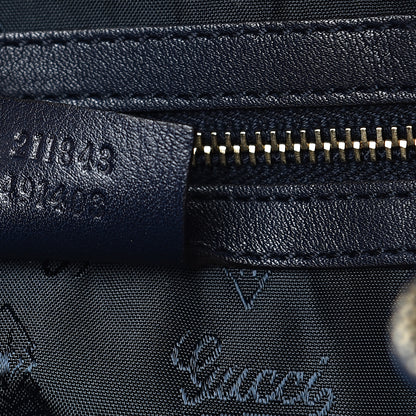 Gucci Crystal Monogram Hysteria Tote Navy Blue 6 of 10
