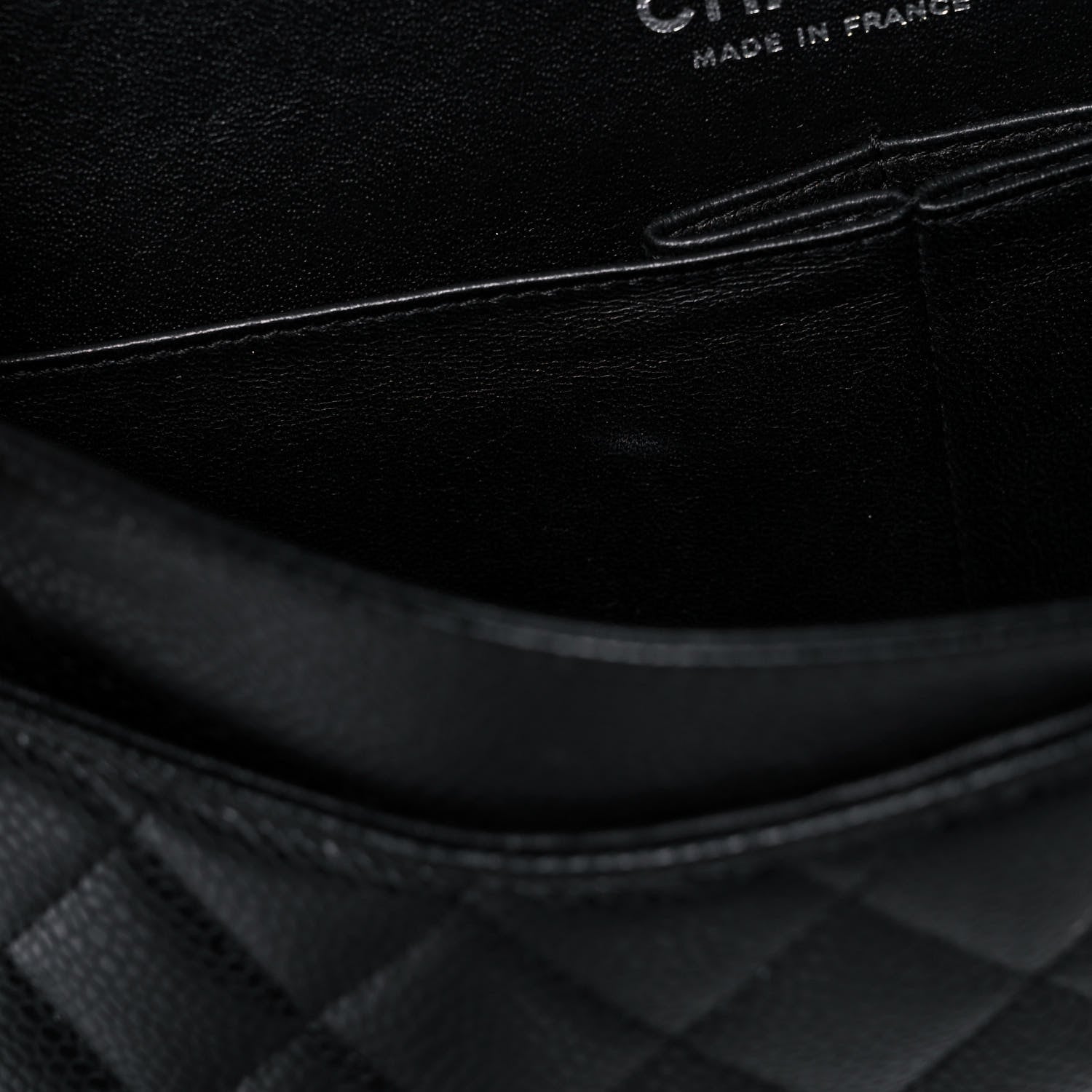 Chanel Caviar Quilted Medium Double Flap Black 11 of 14