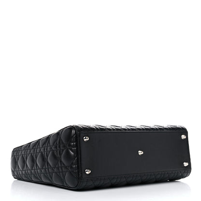 Christian Dior Lambskin Cannage Large Lady Dior Black 4 of 21