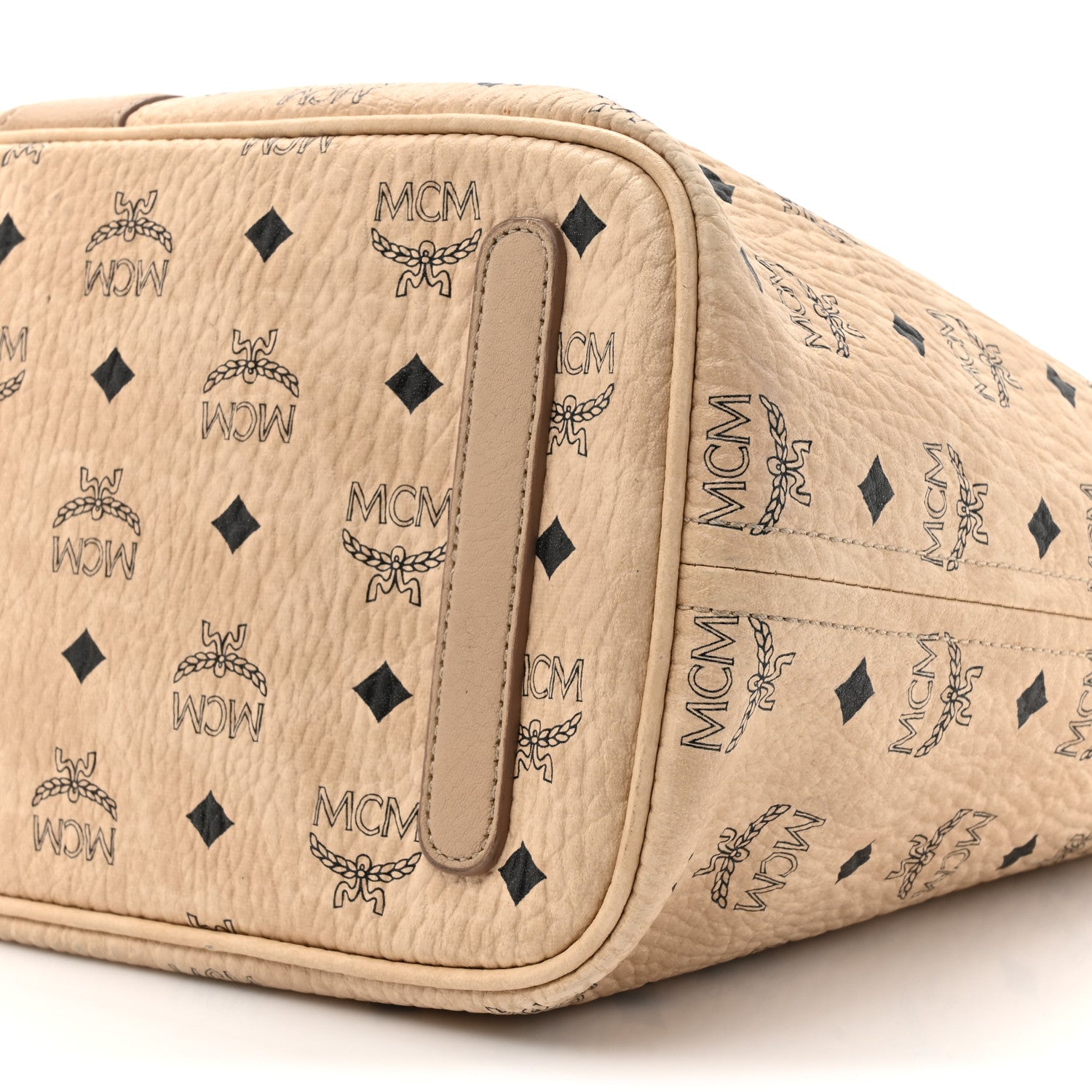 MCM Visetos Medium Liz Reversible Shopper Tote Beige 13 of 28