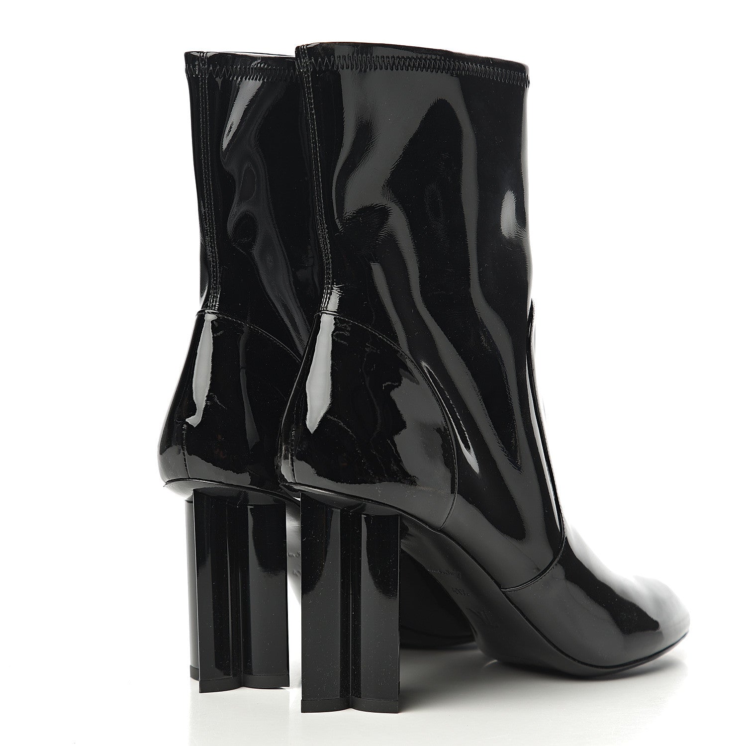 Louis Vuitton Patent Silhouette Ankle Boots 41.5 Black 4 of 7
