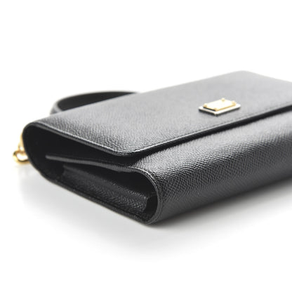 Dolce & Gabbana Dauphine Wallet On Chain Black 5 of 8