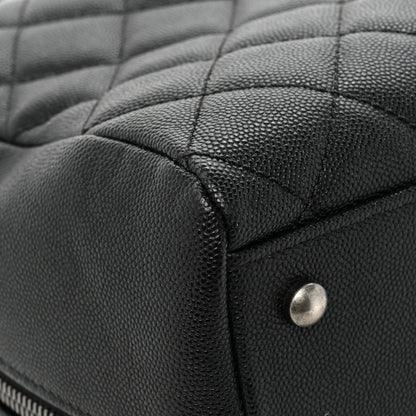 Chanel Caviar Lizard Quilted Coco Handle Bowler Black 11 of 16