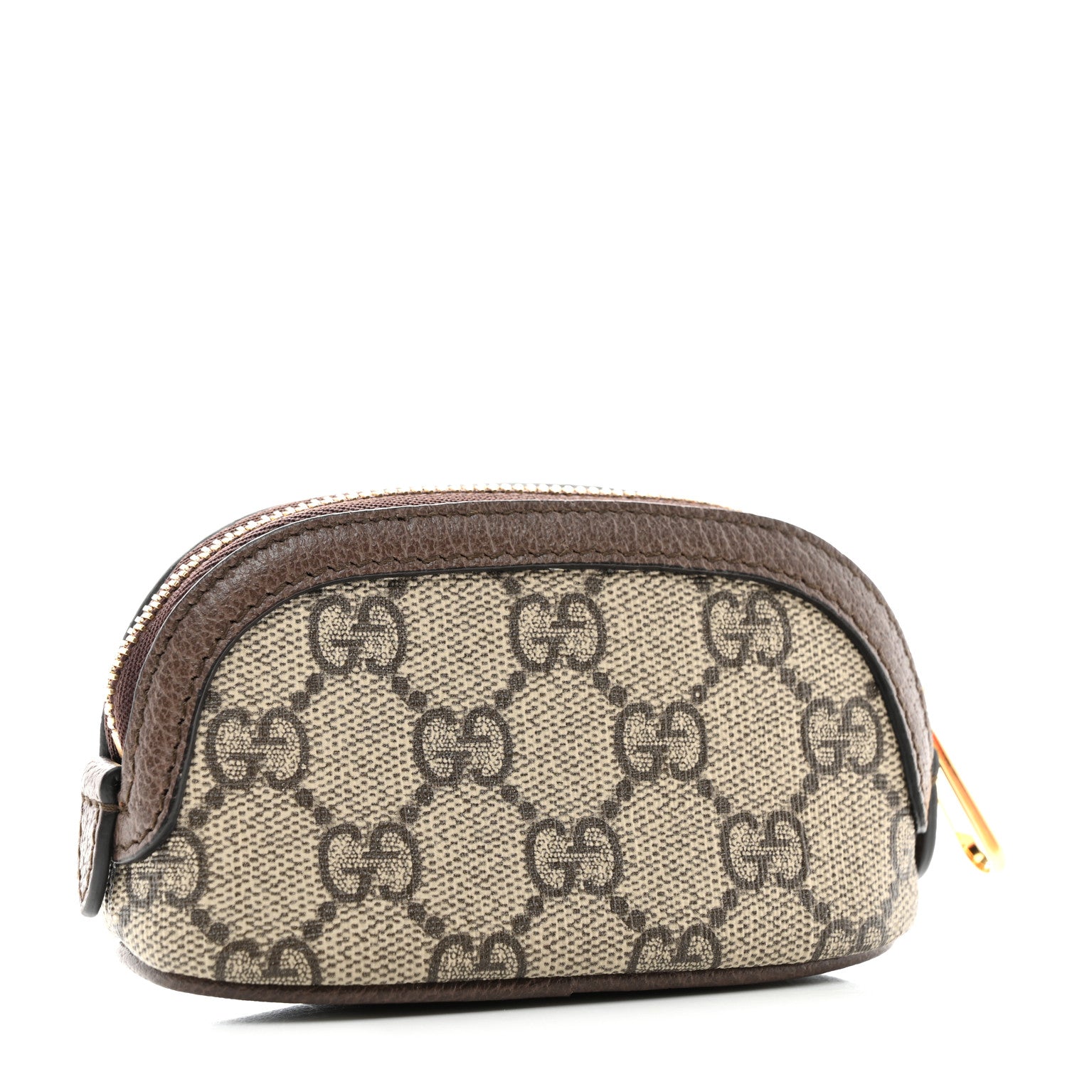 Gucci GG Supreme Monogram Web Ophidia Dome Key Pouch Beige New Acero 3 of 8