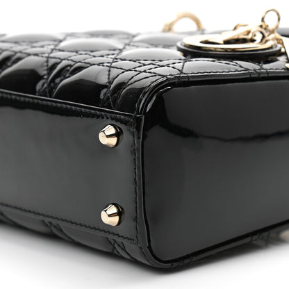 Christian Dior Patent Cannage Mini Lady Dior Black 10 of 10