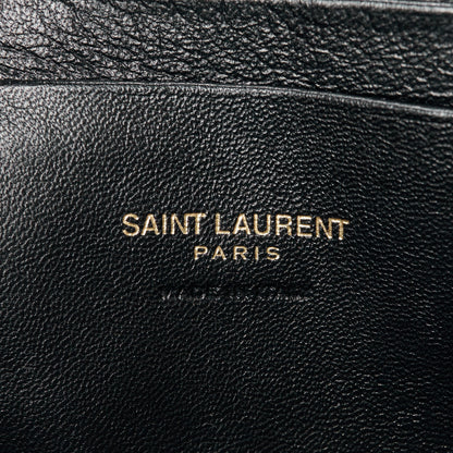Saint Laurent Grain De Poudre Matelasse Monogram Mini Lou Camera Bag Black 6 of 10