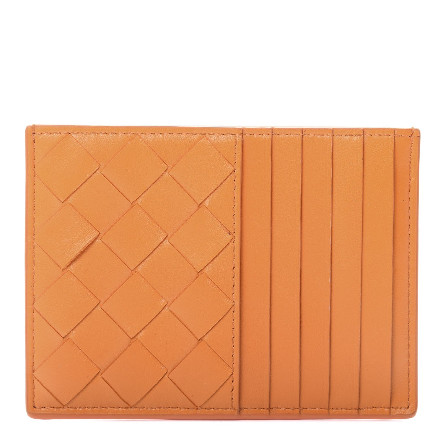 Bottega Veneta Nappa Intrecciato Card Case Light Orange 1 of 8