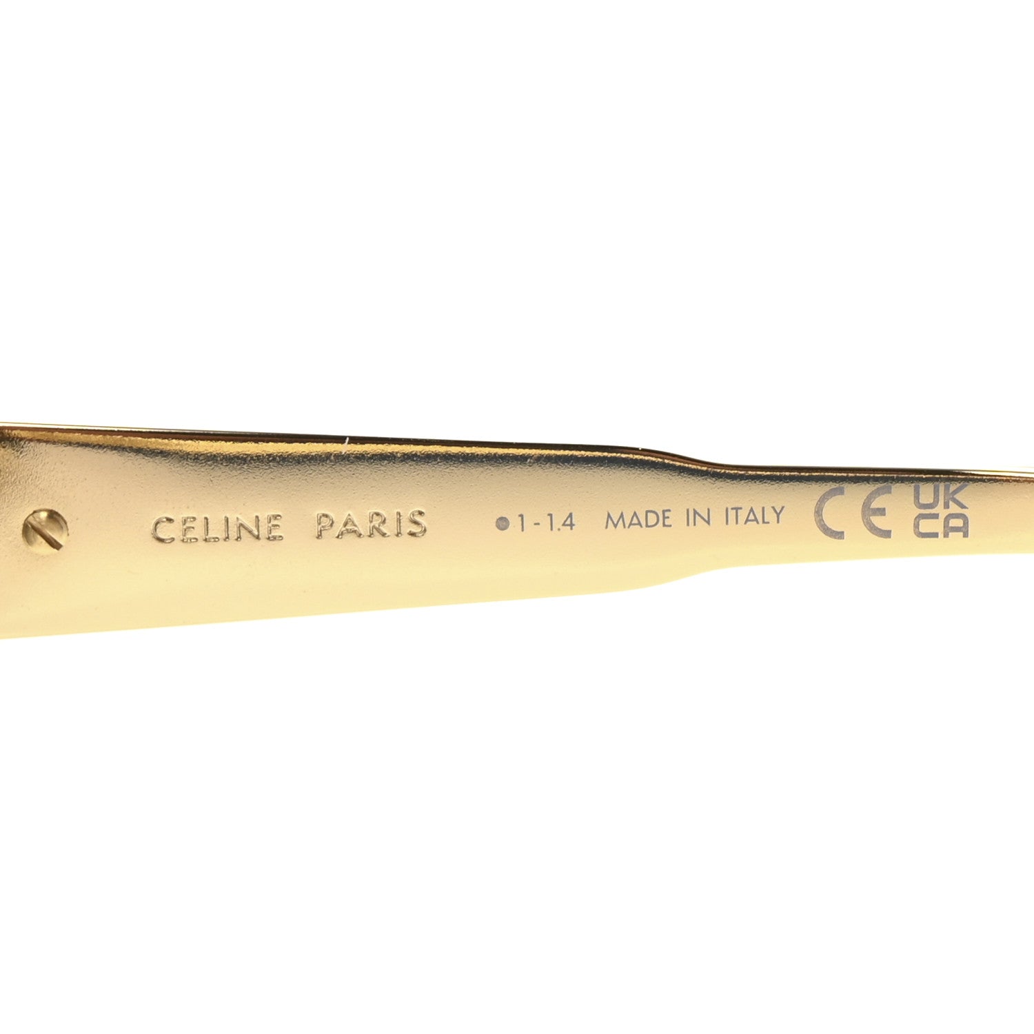 Celine Metal Triomphe 03 Sunglasses CL40281U Gold Green 5 of 8