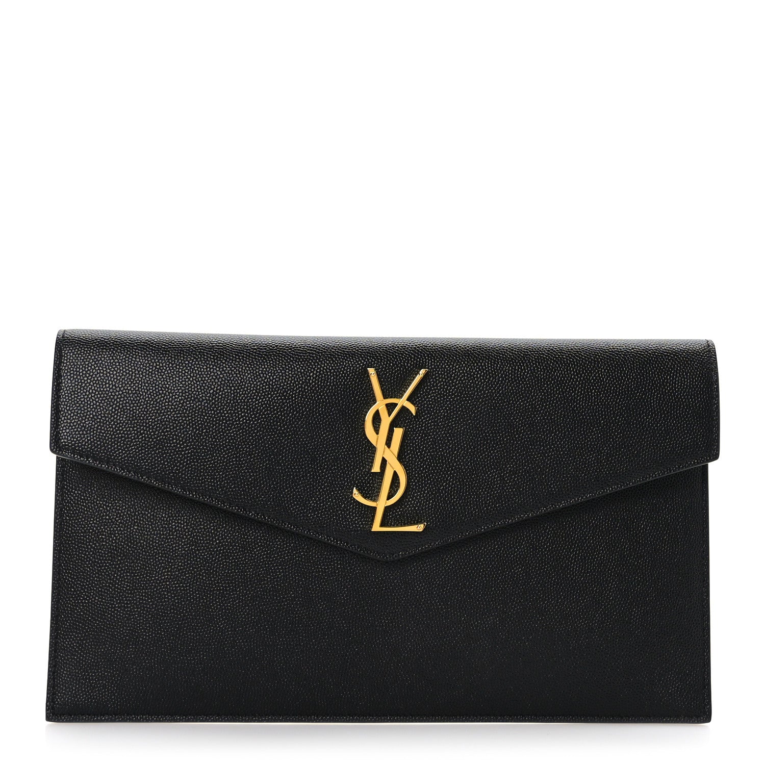 Saint Laurent Grain De Poudre Uptown Pouch Black 1 of 6