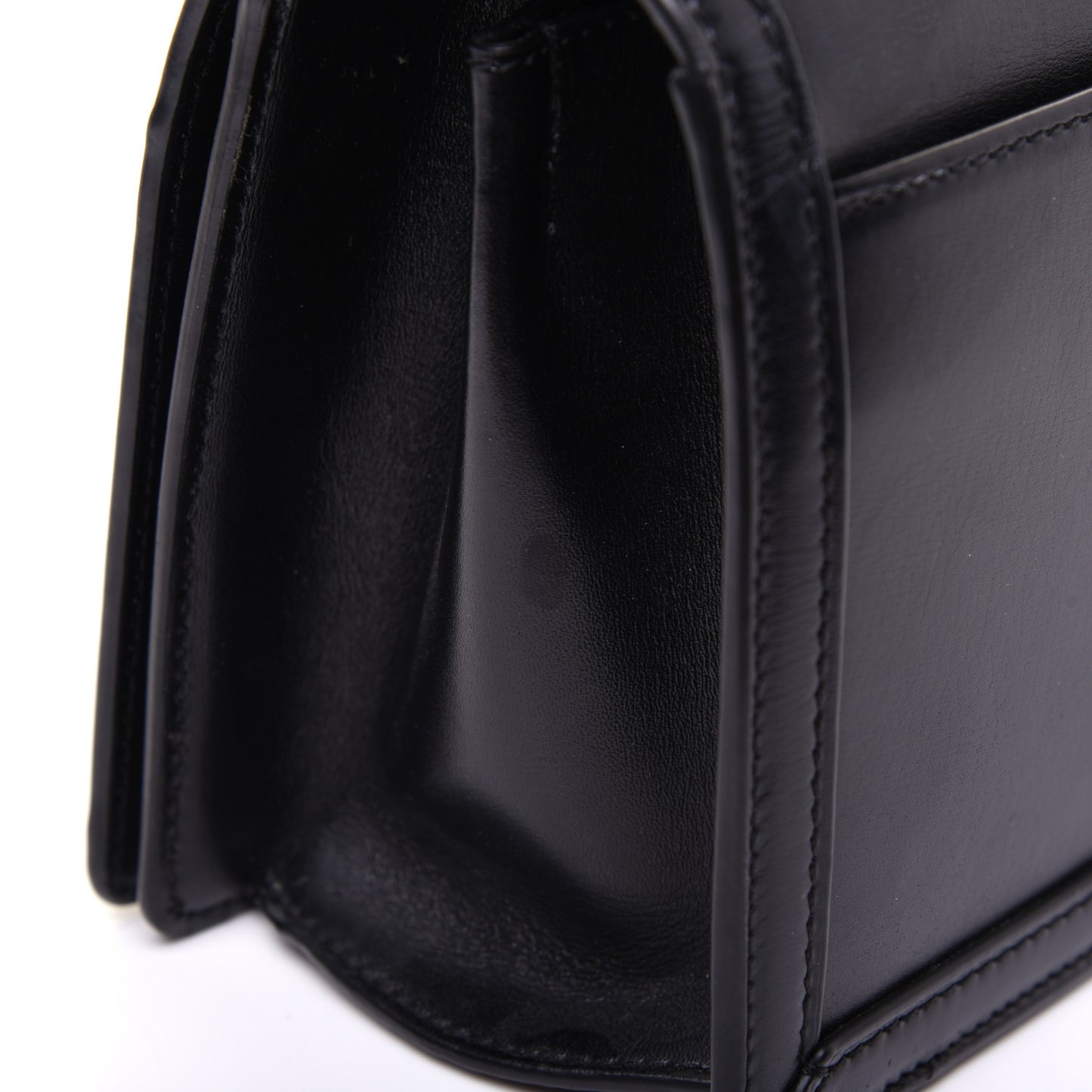 Calfskin Medium Barcelona Shoulder Bag Black