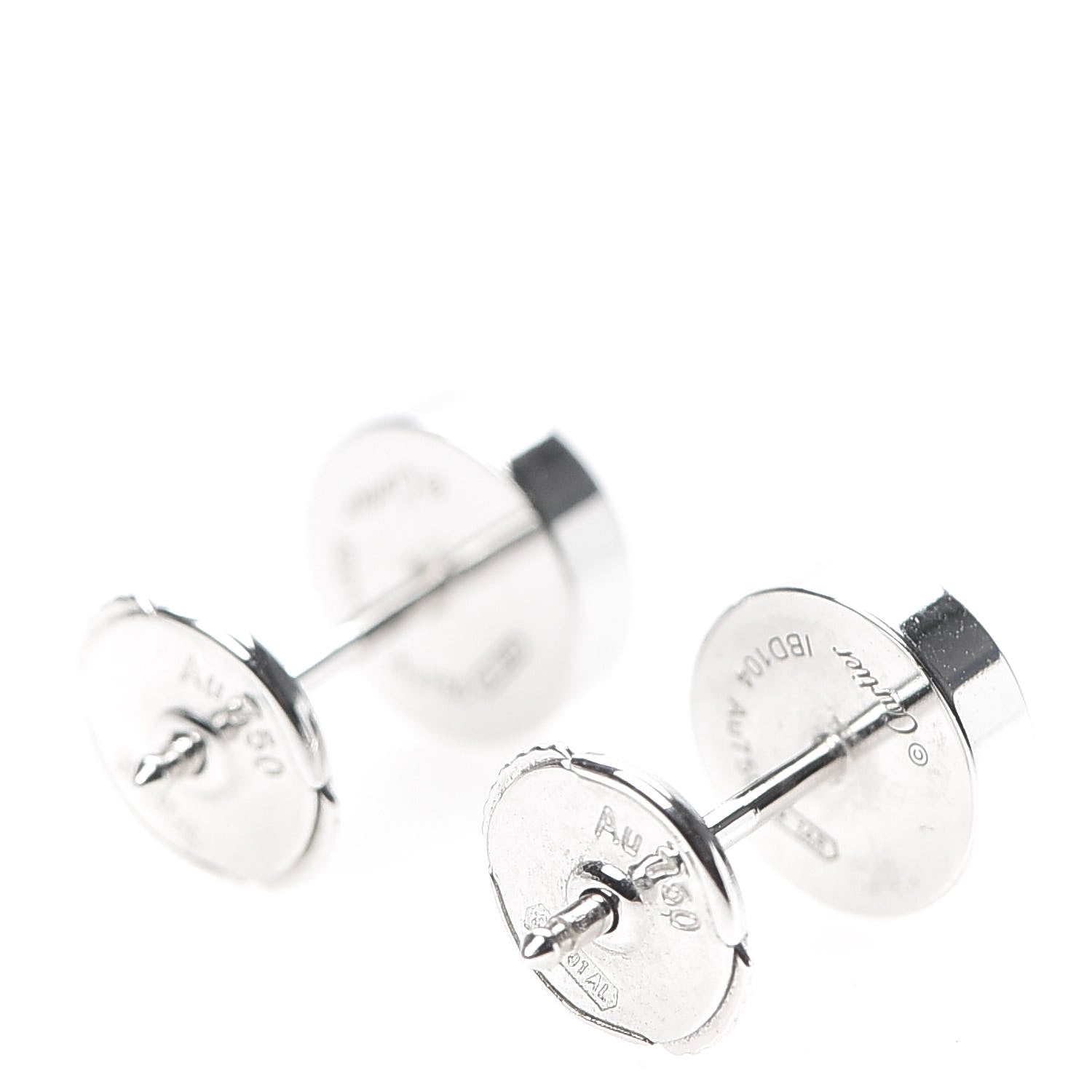 Cartier 18K White Gold LOVE Earrings 3 of 6