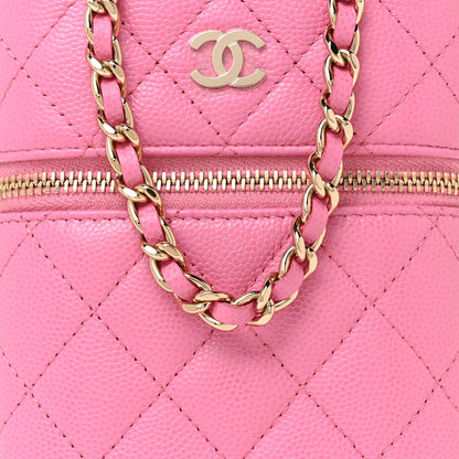 Chanel Caviar Quilted Phone Holder With Chain Pink 10 of 11