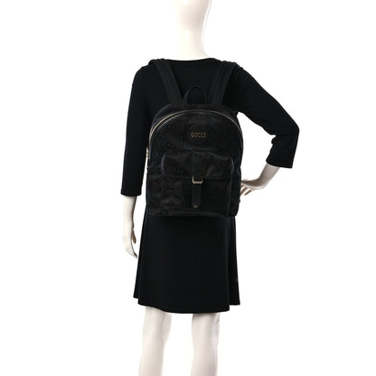 Gucci Econyl Nylon Monogram Off The Grid Backpack Black 2 of 9