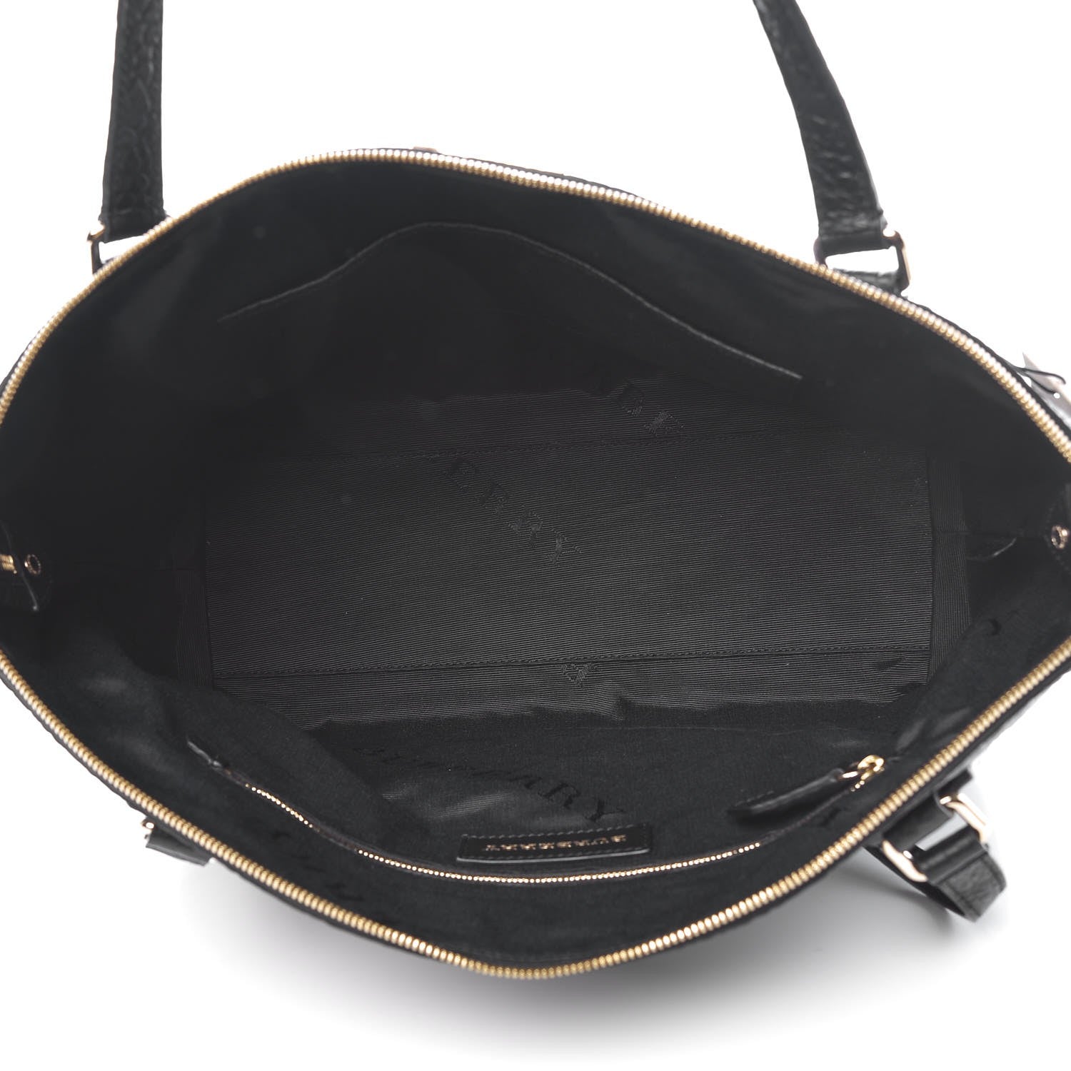 Burberry Signature Grain Calfskin Medium Welburn Tote Black 5 of 8