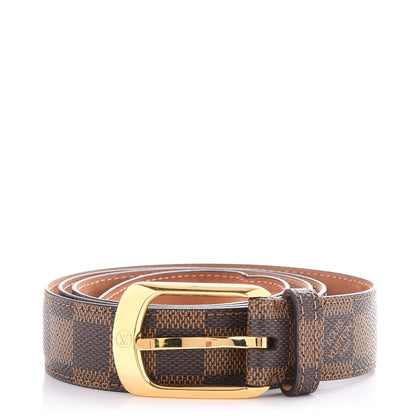 Louis Vuitton Damier Ebene 30mm Ellipse Belt 100 40 1 of 7