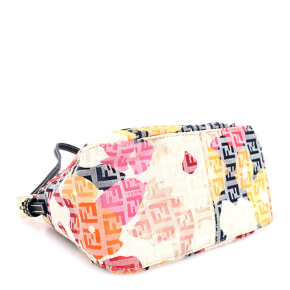 Fendi Zucchino Vitello Floral Mini Forever Mini Mama Baguette Beige Multicolor 5 of 10
