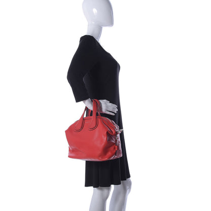 Givenchy Pebbled Calfskin Small Nightingale Red 3 of 15