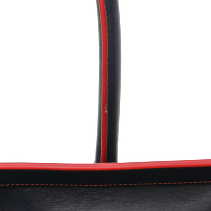 Celine Satin Debossed Calfskin Mini Luggage Navy Blue 13 of 14