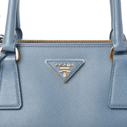 Prada Saffiano Medium Galleria Double Zip Tote Aviazione 10 of 12