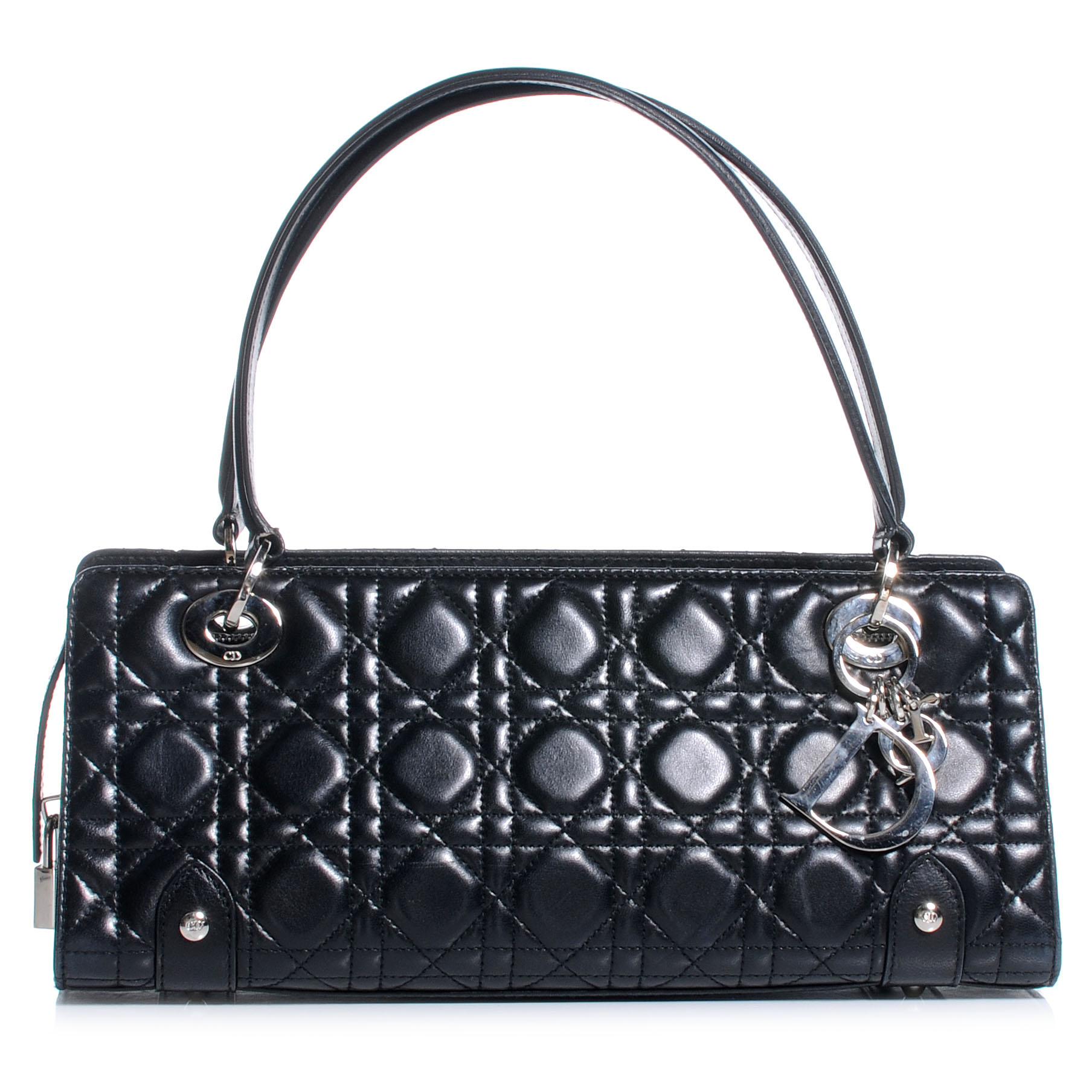 Christian Dior Calfskin Cannage Soft Lady Dior East West Black 1 of 7