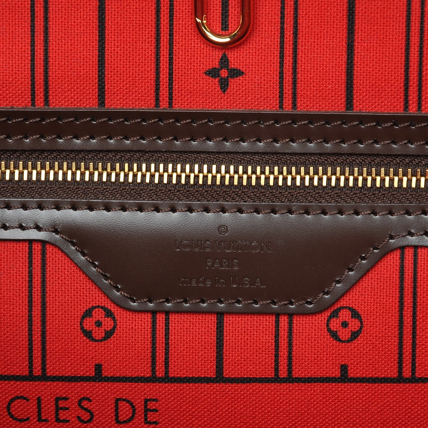 Louis Vuitton Damier Ebene Neverfull MM 6 of 7