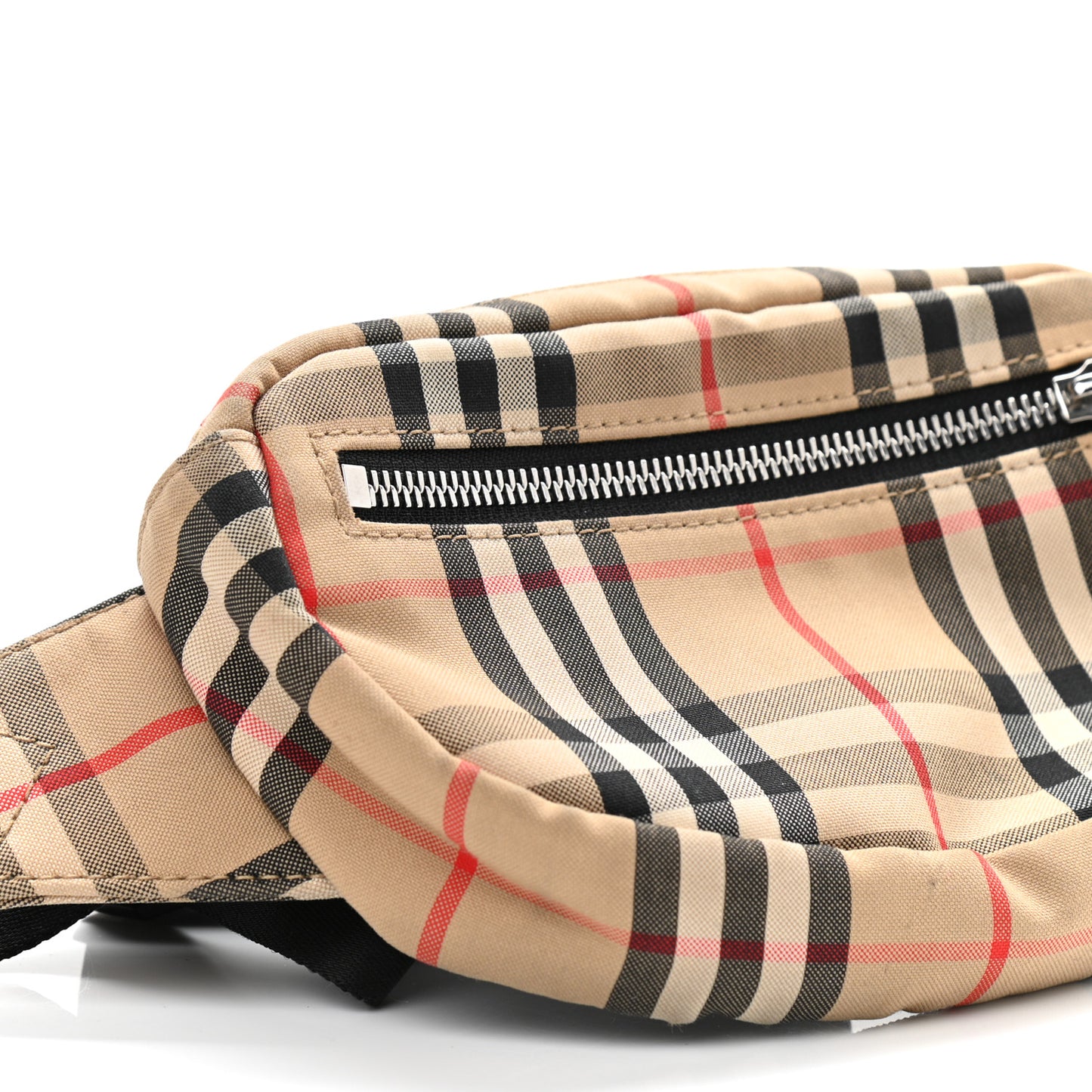 Nylon Vintage Check Small Cannon Bum Bag Archive Beige