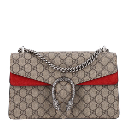 Gucci GG Supreme Monogram Small Dionysus Shoulder Bag Red 1 of 9