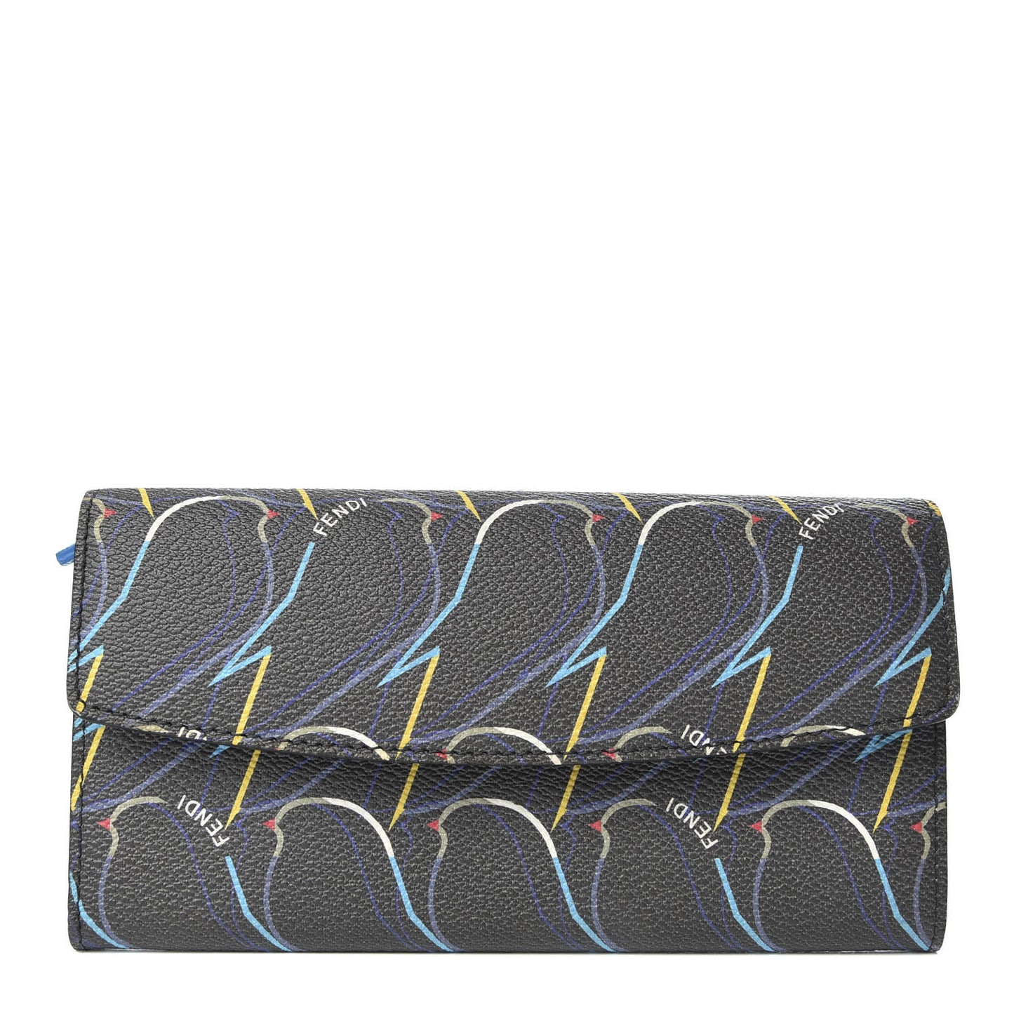 Vitello Elite QuTweet Continental Wallet Asfalto Multicolor