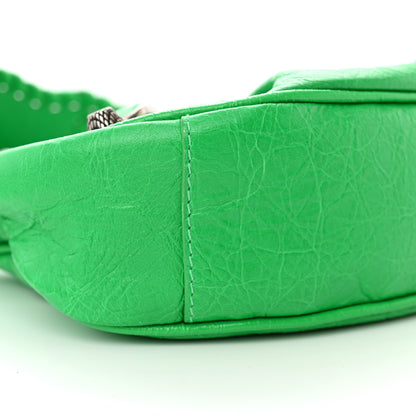 Balenciaga Agneau Arena Le Cagole Shoulder Bag XS Vivid Green 9 of 13