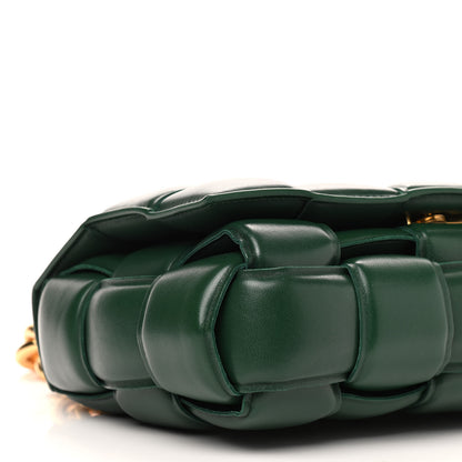 Bottega Veneta Lambskin Maxi Intreccio Padded Chain Cassette Crossbody Bag Raintree 6 of 8