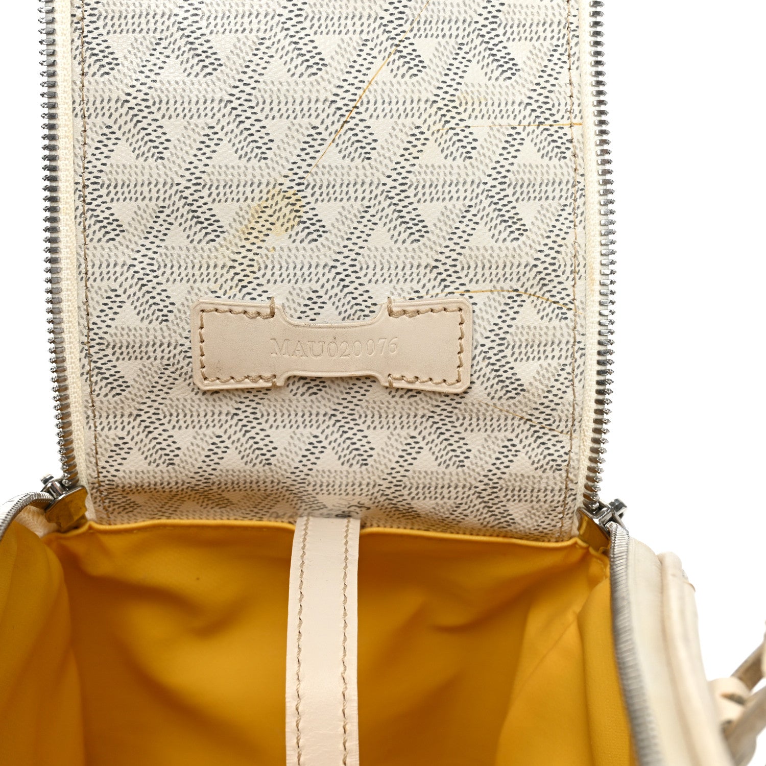 Goyard Goyardine Sac Hulot Pet Carrier PM White 5 of 13