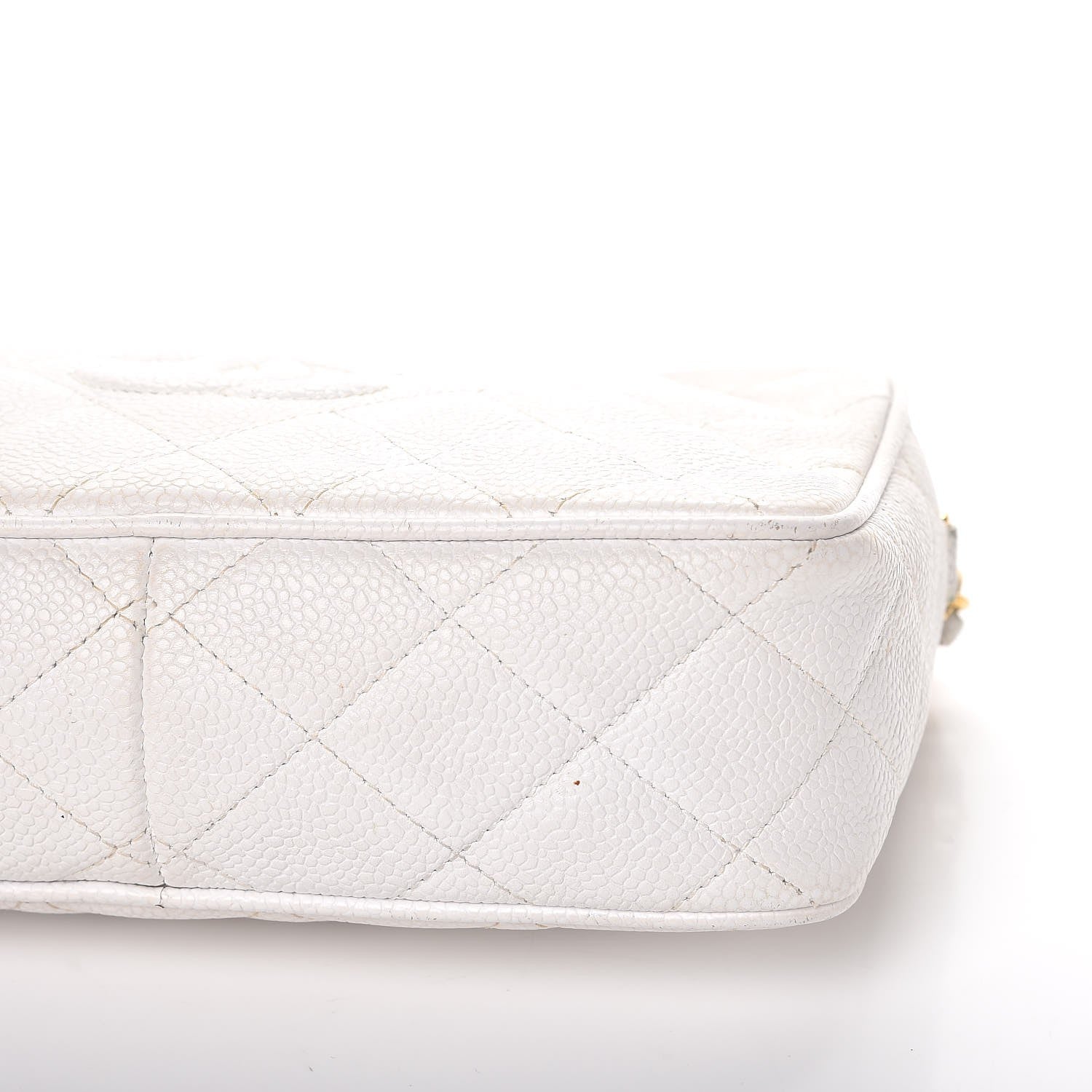 Chanel Caviar Quilted Camera Case White 21 of 22