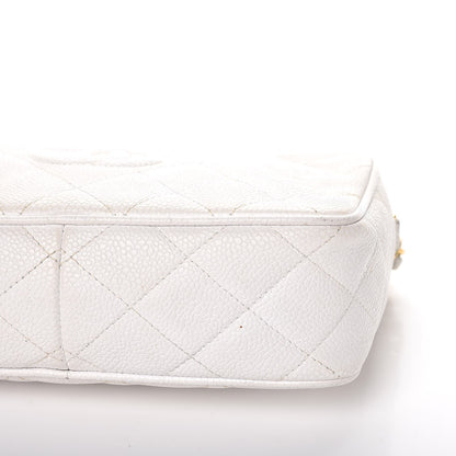 Chanel Caviar Quilted Camera Case White 21 of 22