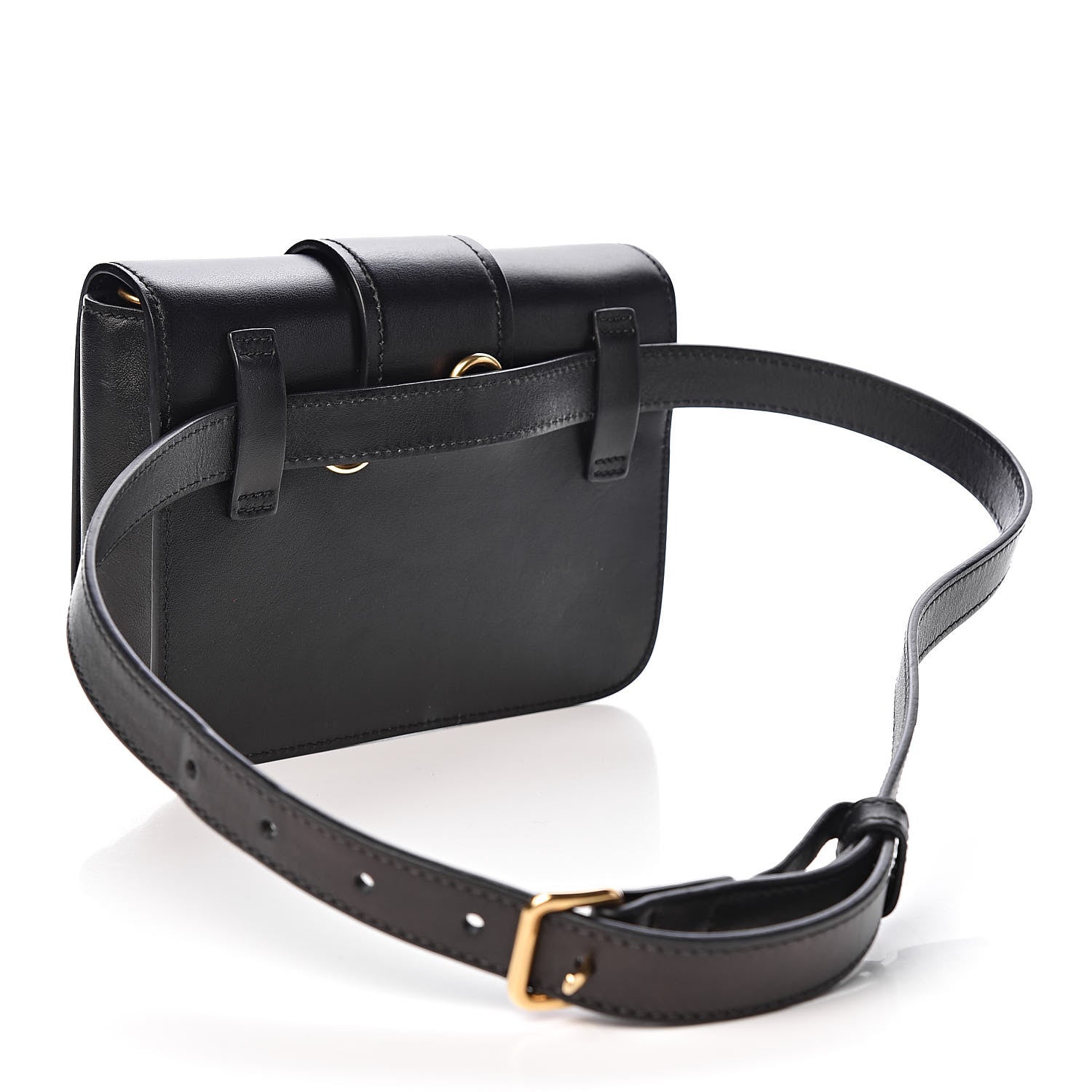 Prada City Calf Cahier Belt Bag Black 3 of 12