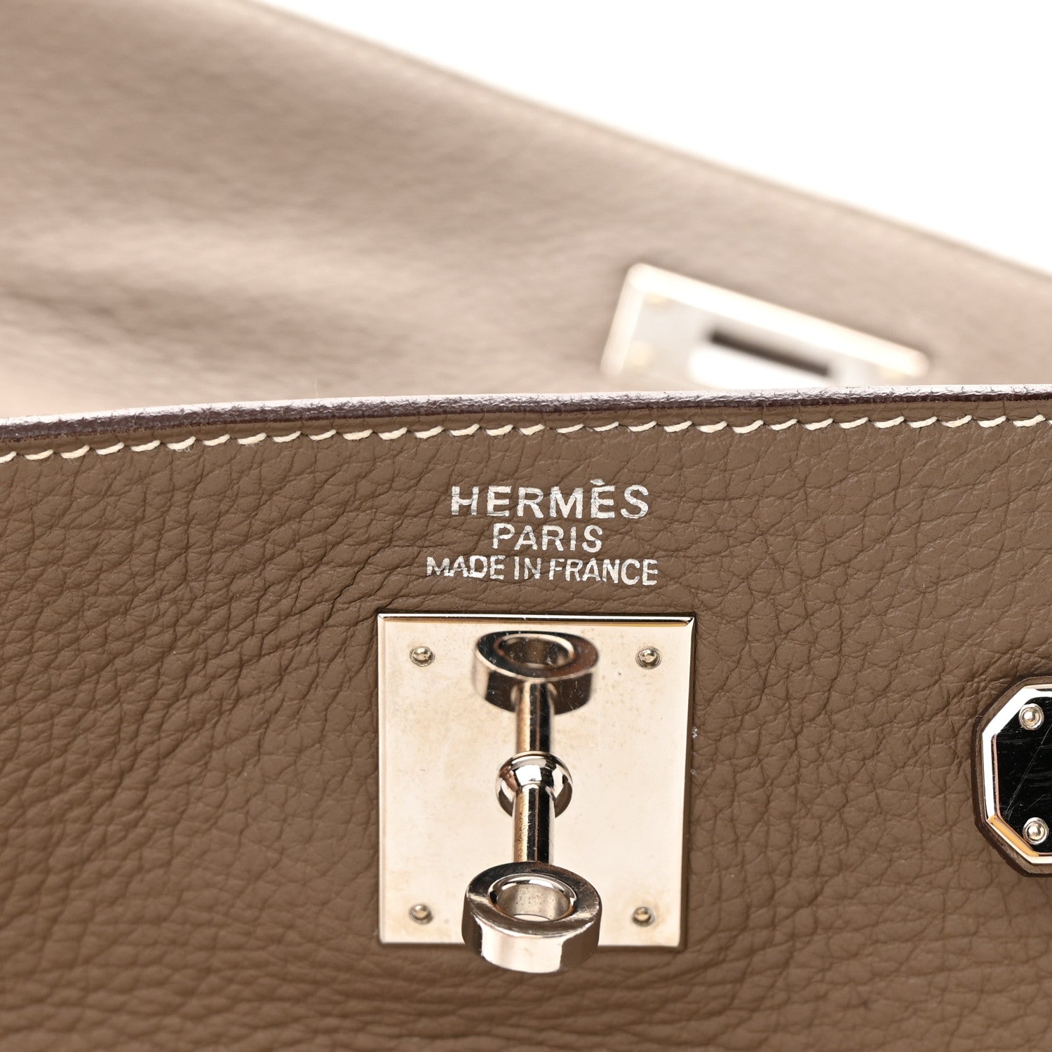 Hermes Taurillon Clemence Kelly Retourne 35 Etoupe 6 of 20