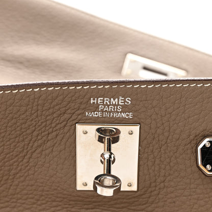 Hermes Taurillon Clemence Kelly Retourne 35 Etoupe 6 of 20