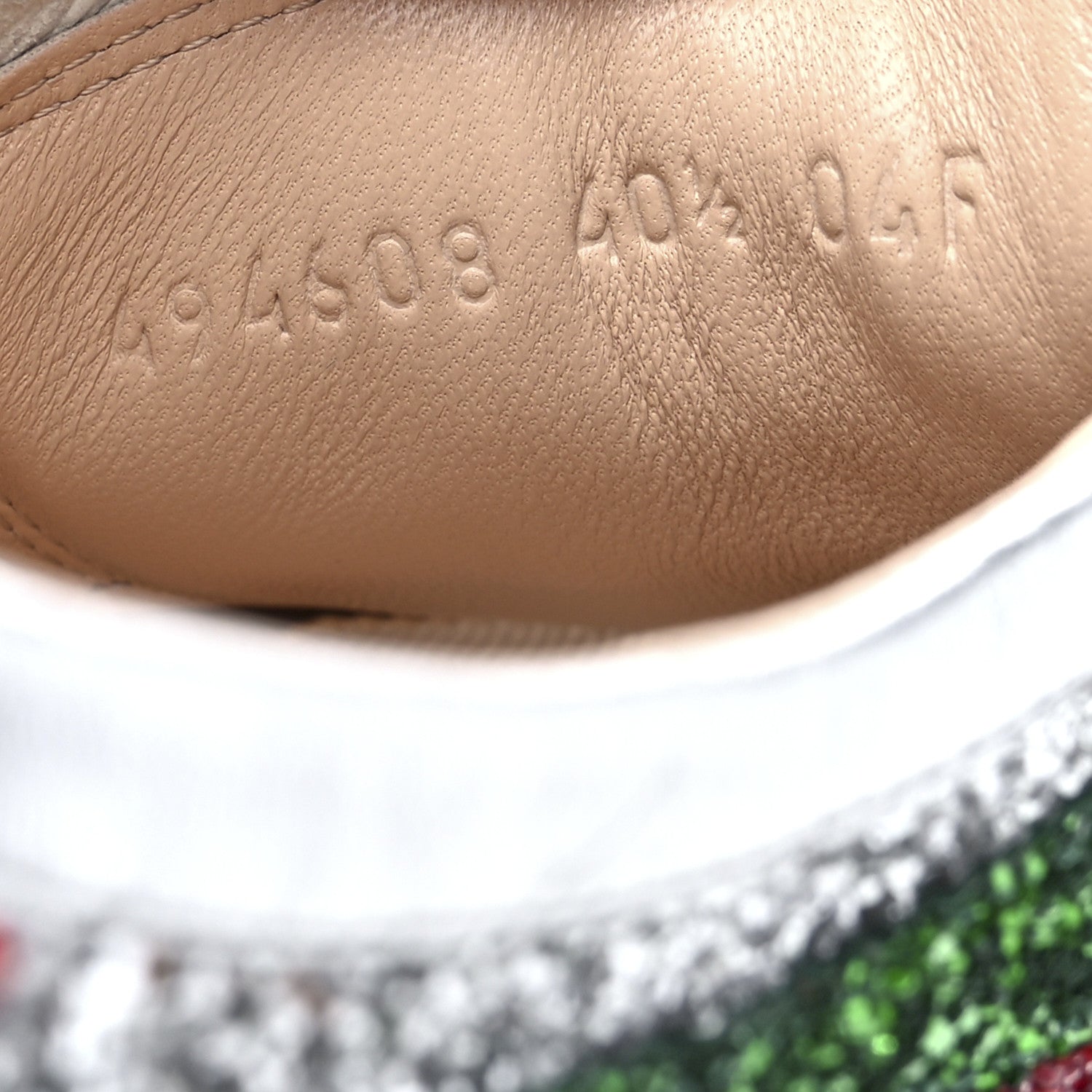 Gucci Glitter Fabric Web Falacer Sneakers 40.5 Silver 8 of 9