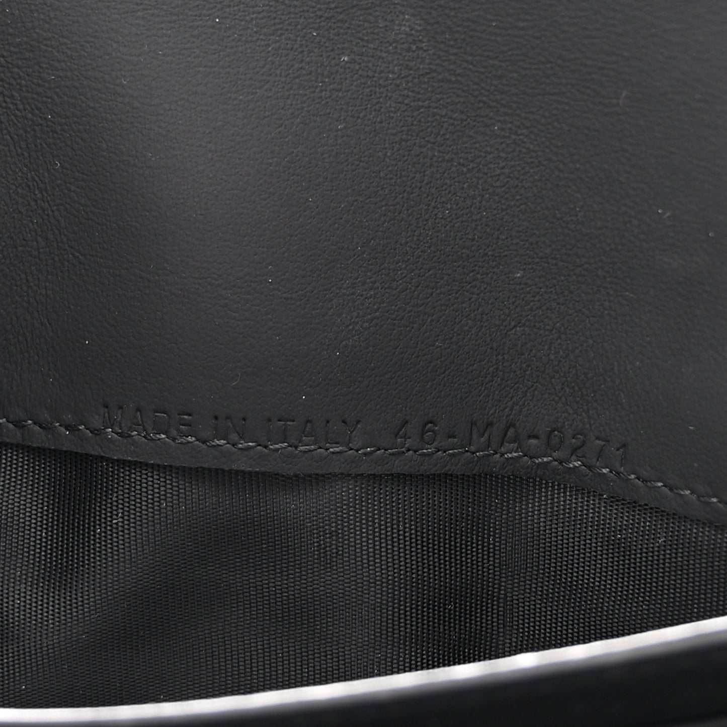 Ultra Matte Calfskin Saddle Chain Wallet Pouch Black