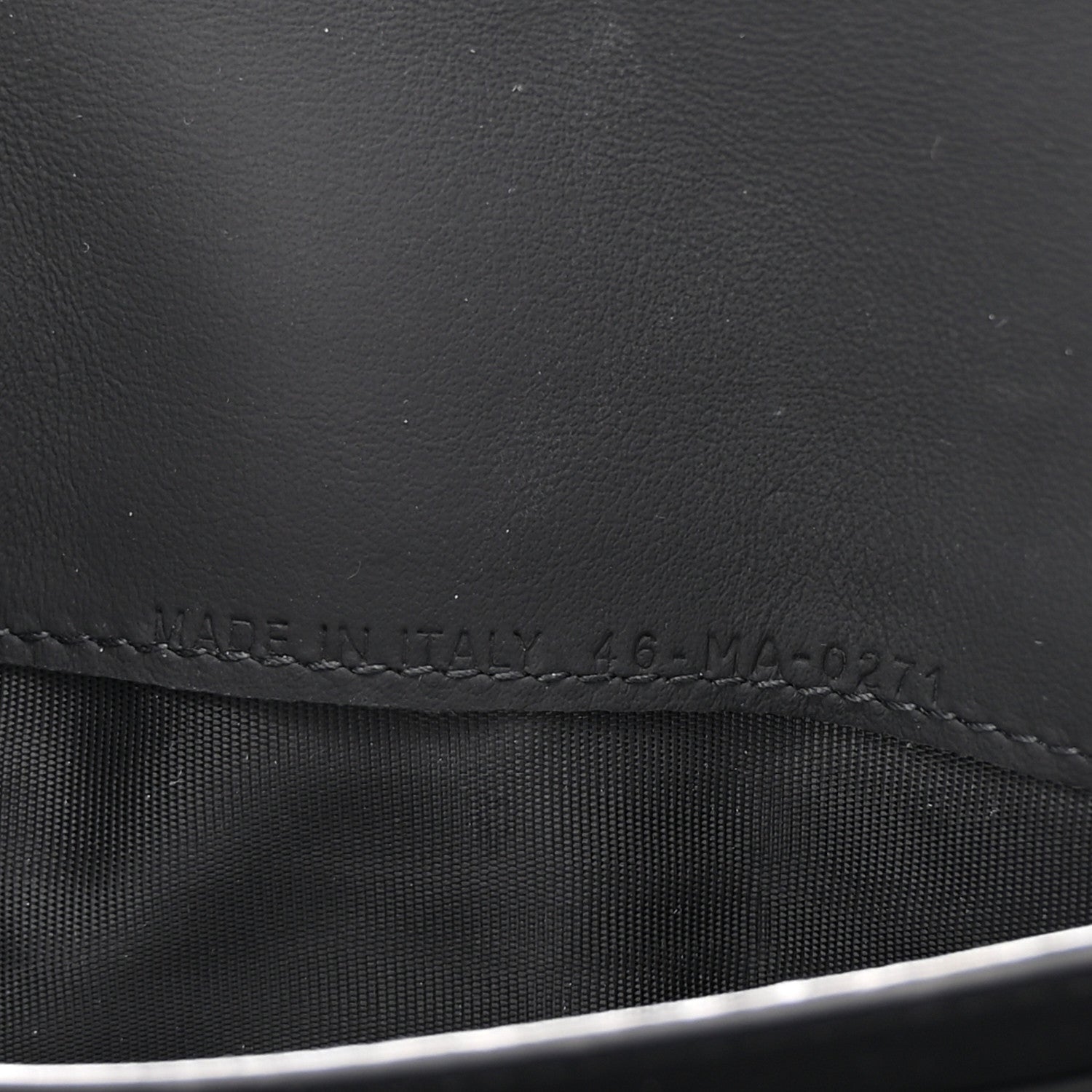 Christian Dior Ultra Matte Calfskin Saddle Chain Wallet Pouch Black 7 of 9