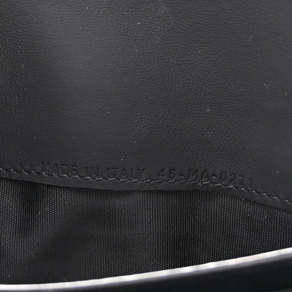 Christian Dior Ultra Matte Calfskin Saddle Chain Wallet Pouch Black 7 of 9