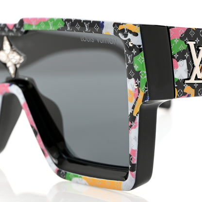 Louis Vuitton Acetate Swarovski Monogram Portrait Crystal Cyclone Sunglasses Z2031W Multicolor 7 of 8